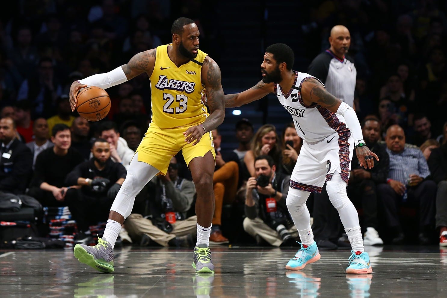 Kyrie Irving Talked Trash To LeBron James During Lakers Vs Nets Game