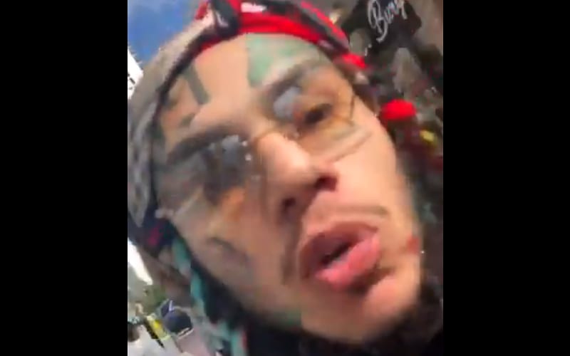 6ix9ine Causes Public Scene Calling Out Hater In Explicit Video
