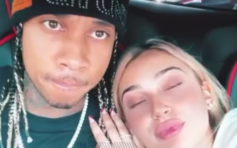 Tyga Appears To Have New Mystery Girlfriend