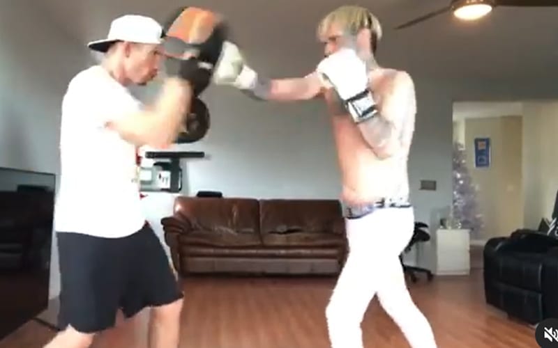 Aaron Carter Training Like His Life Depends On It For Lamar Odom Fight