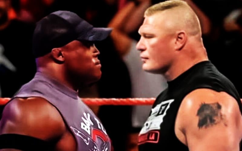 WWE Champion Bobby Lashley Down To Throw Hands with Brock Lesnar Inside the OCTAGON!