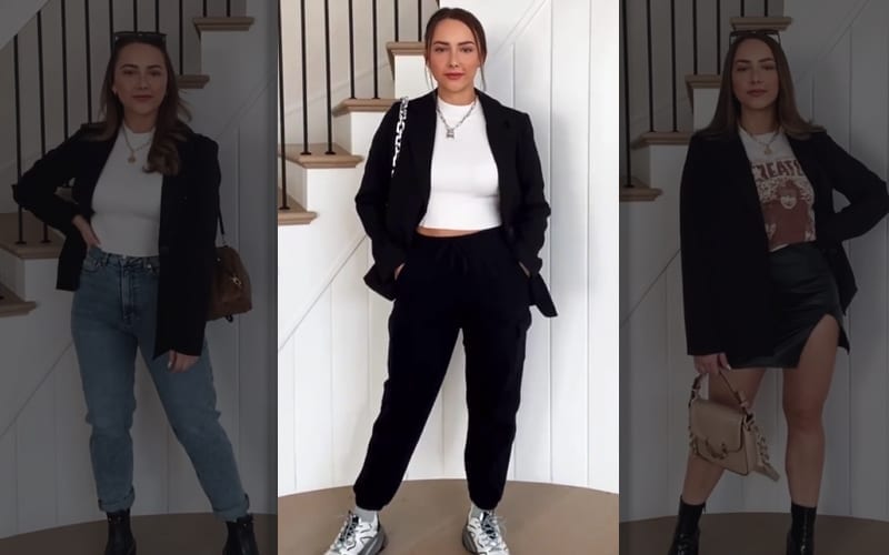 Eminem’s Daughter Hailie Jade Models Different Ways to Wear A Blazer