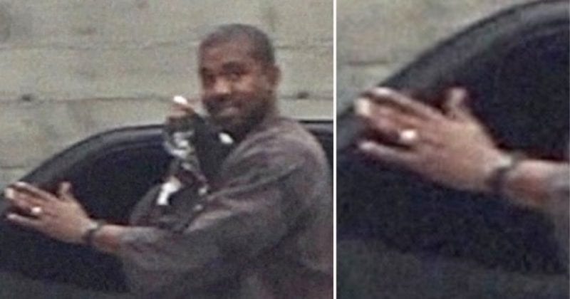 Kanye West Spotted Wearing Wedding Ring Again