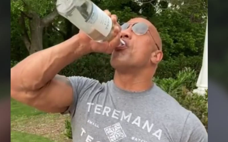 The Rock Called Out Over Fake TikTok Tequila Shot Challenge