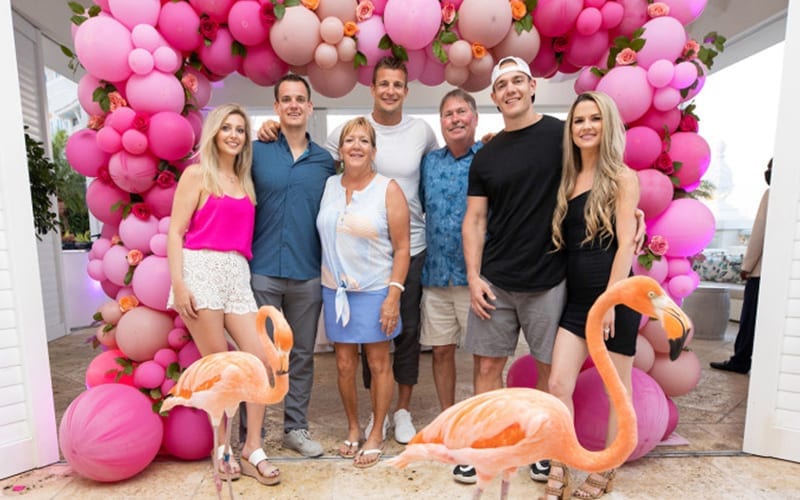 Rob Gronkowski Goes To The Bahamas With His Family To Celebrate His Mother’s Birthday