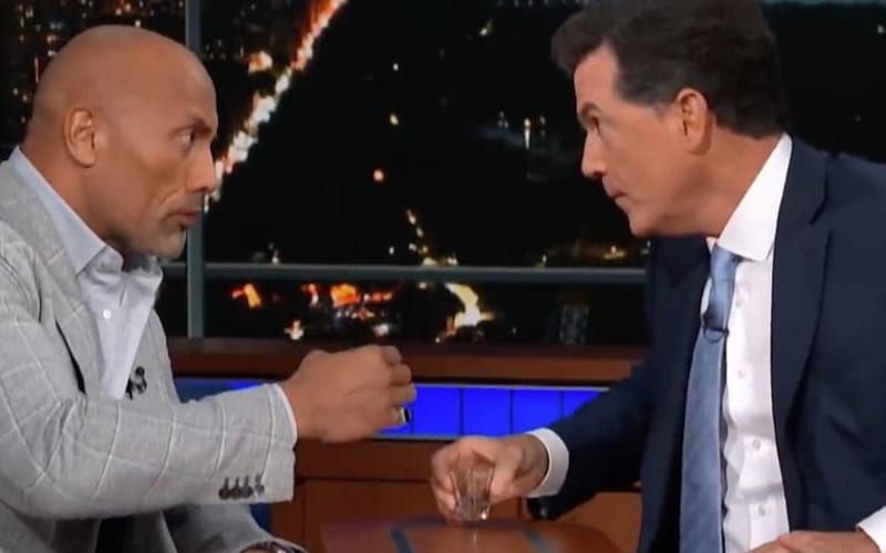 Stephen Colbert Really Doesn’t Want The Rock To Run For President