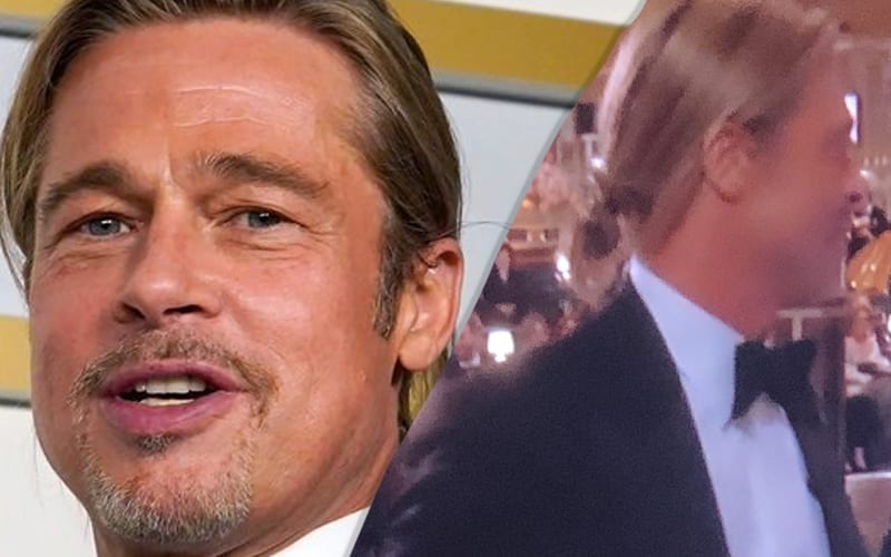 Brad Pitt’s Man Bun Draws Big Attention At The Oscars