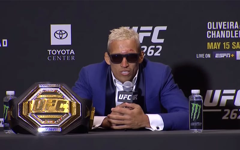 Charles Oliveira Challenges Conor McGregor To ‘Come To Brazil’ After Dustin Poirier Fight