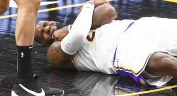 LeBron James Shaken Up After Falling Hard During Lakers Playoff Loss To Suns