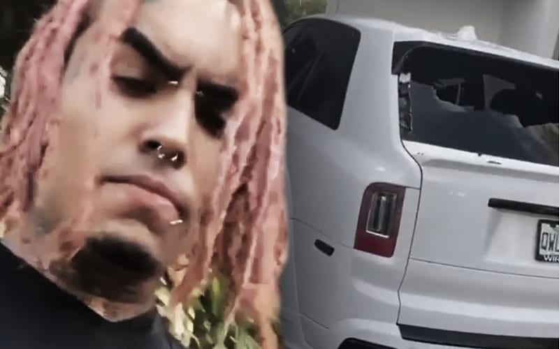 Lil Pump Flips Out After Rolls Royce Is Vandalized
