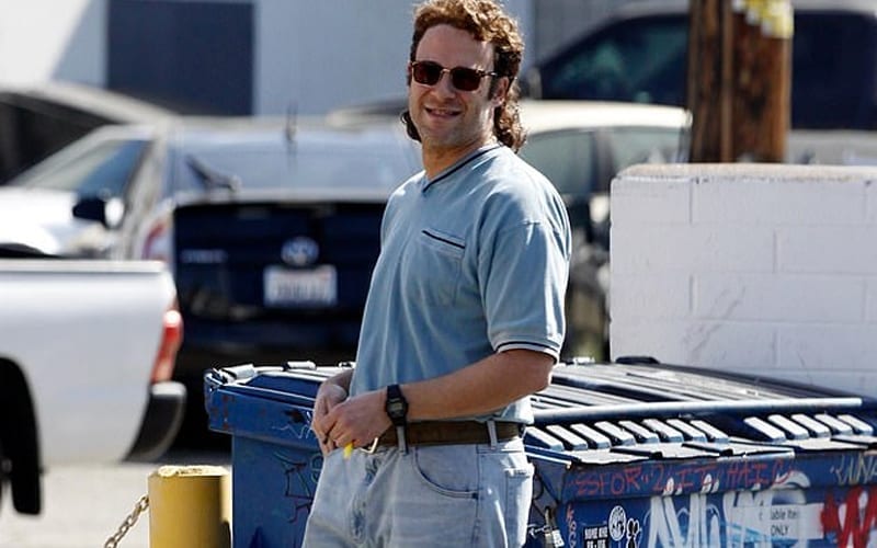 Seth Rogen Sporting A Mullet On Set Of ‘Pam & Tommy’