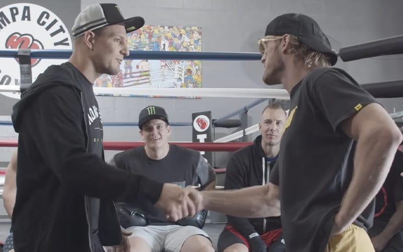 Logan Paul Spars With Rob Gronkowski & His Brothers