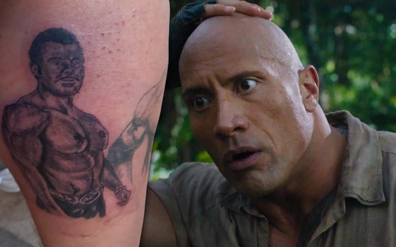 The Rock Blown Away By Fan Tattoo Of His Father Rocky Johnson