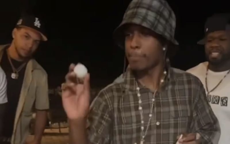 50 Cent & A$AP Rocky Showcase Their Beer Pong Skills