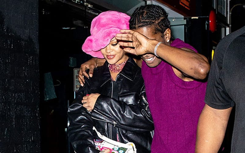 Rihanna Has Romantic Date Night With A$AP Rocky In Stunning Pink Dress