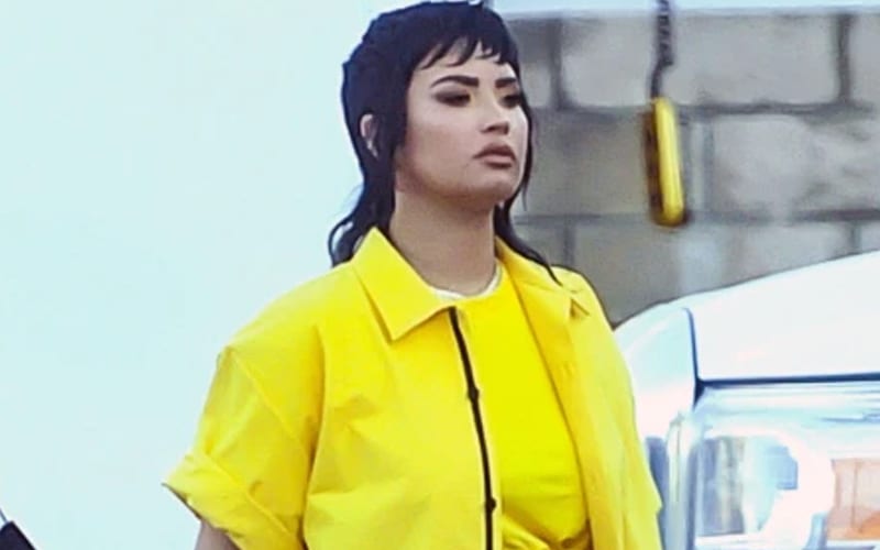 Demi Lovato Rocks Mullet On Set Of New Music Video