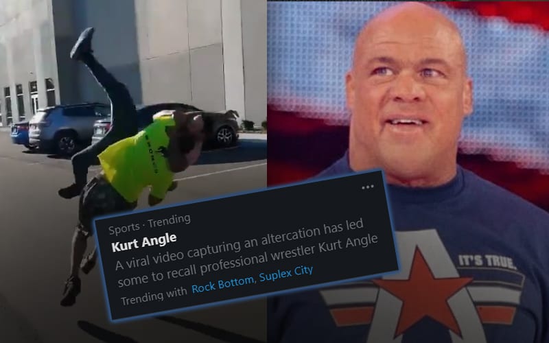 Kurt Angle Trends As Wild Parking Lot Fight Goes Viral