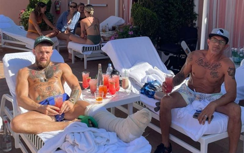 Conor McGregor Held Poolside Party In Los Angeles While Recovering From Broken Ankle