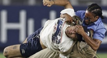 Yankees Fan Gets Destroyed By Security Guard After Rushing The Field