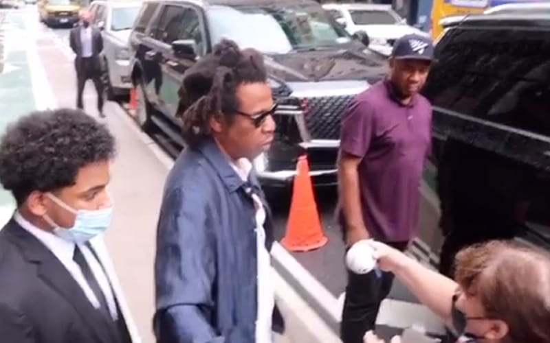 Jay-Z Not Amused After Woman Asked Him To Sign A Baseball