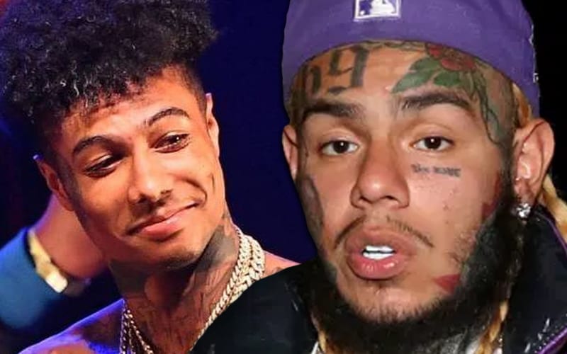 Blueface Takes Aim At 6ix9ine For Blasting His New Face Tattoo