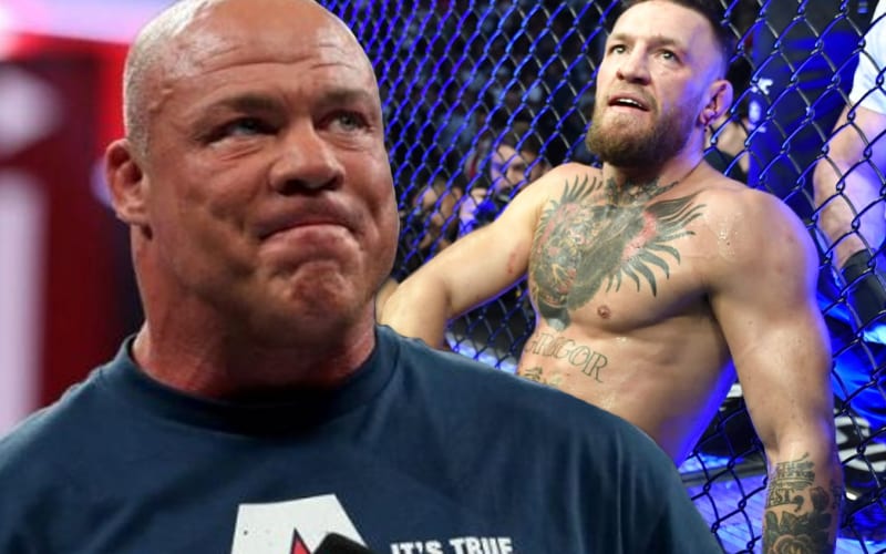 Kurt Angle Trolls Conor McGregor’s ‘Broken Freakin Ankle’