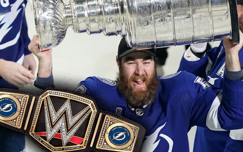 WWE Gifts Stanley Cup Winners Tampa Bay Lightning With Custom Belt