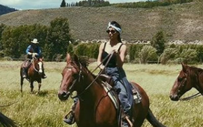Kim Kardashian Inspired By Beyonce Riding Horseback In Stunning Cowgirl Getup