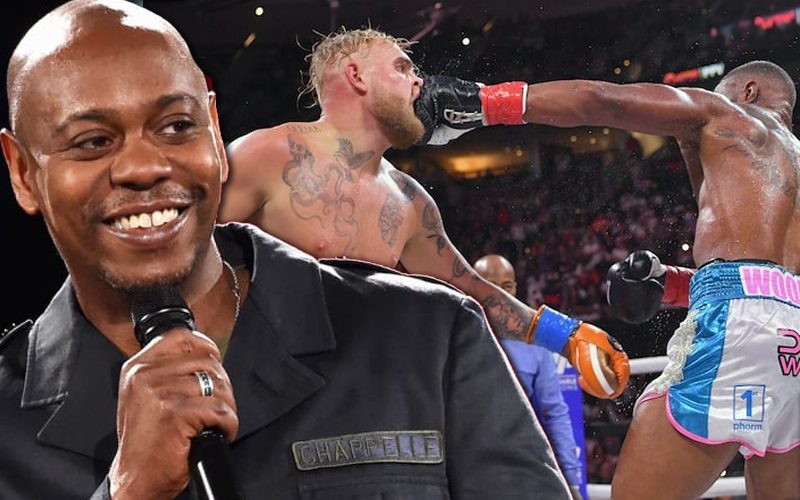 Dave Chappelle Lost His Mind Cheering At Jake Paul vs Tyron Woodley Fight