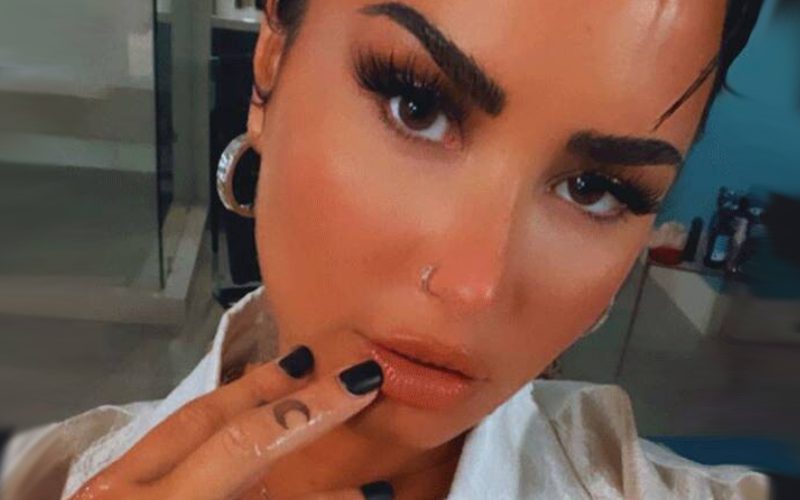 Demi Lovato Gets Song Lyrics Tattooed On Their Entire Hand