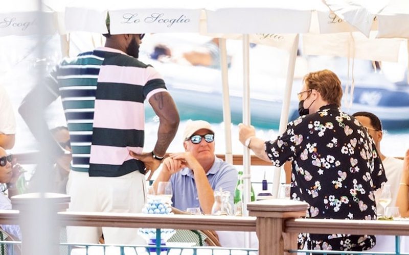 LeBron James & Elton John Get Together For Vacation In Italy