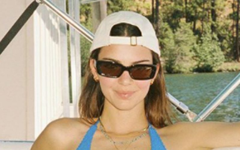 Kendall Jenner Shows Off Toned Figure In Sizzling Tiny Blue Bikini