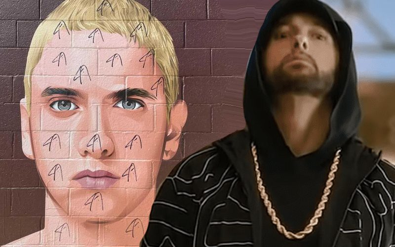 Eminem Mural Vandalized In Detroit One Day After Completion