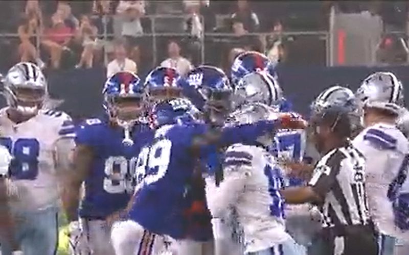 Giants’ Rookie Kadarius Toney Gets Ejected For Throwing Punch At Cowboys’ Damontae Kazee