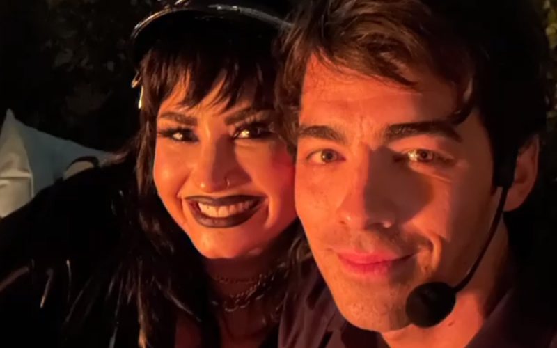 Demi Lovato & Joe Jonas Have Camp Rock Reunion At Halloween Party