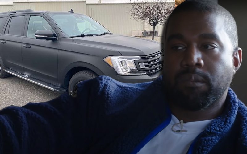 Kanye West Unloading Fleet Of Cars In Wyoming