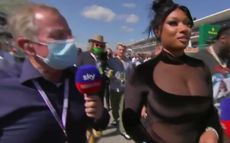 Megan Thee Stallion Shuts Down Reporter Asking Her To Freestyle Rap At Formula 1