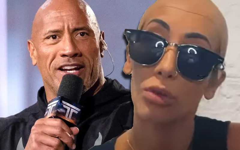The Rock Slid Into Carmella’s DMs After He Saw Her Impression Of Him
