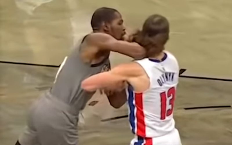 Fans Drag Kevin Durant After Ejection for Elbowing Pistons’ Kelly Olynyk