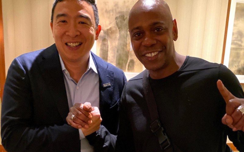 Andrew Yang Blames The Press For Dave Chappelle Controversy