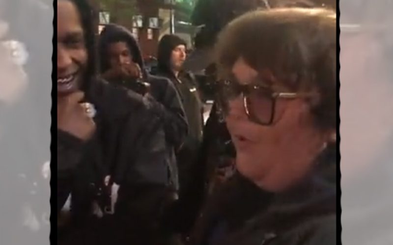 A$AP Rocky & Andy Milonakis Have Rap Battle In New York