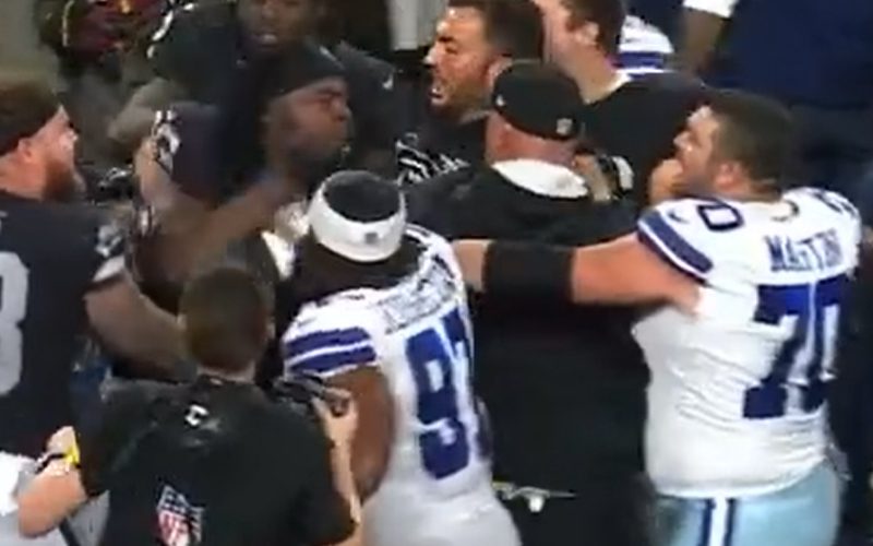 Cowboys Trysten Hill Punches Raiders Trysten Hill After Overtime Thriller