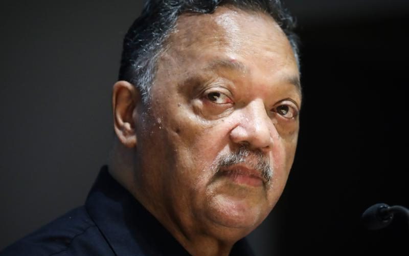 Rev. Jesse Jackson Hospitalized After Hitting Head In Fall