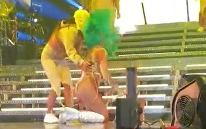 Karol G Tumbles Down Stage During Concert & No-Sells It Like A Pro