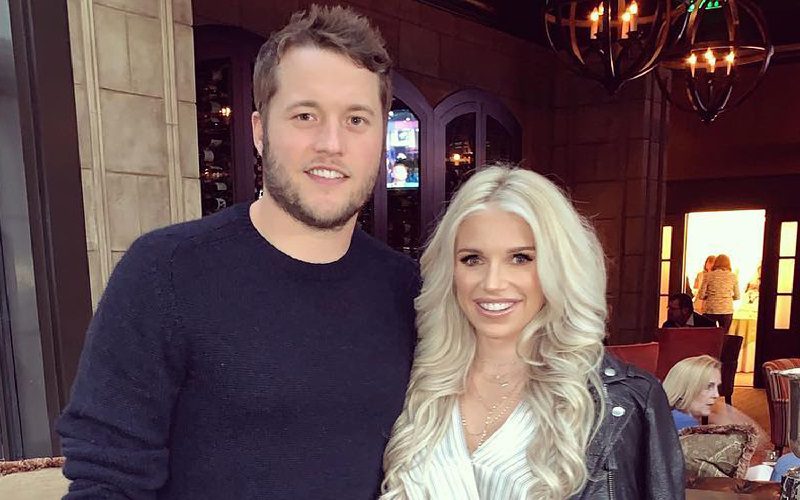 Matthew Stafford’s Wife Furious With Fans Over Hall Of Fame Talk