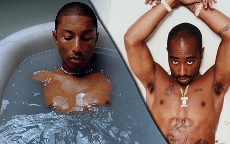 Pharrell Williams Brings Out His Inner Tupac Shakur With New Bathtub Photoshoot