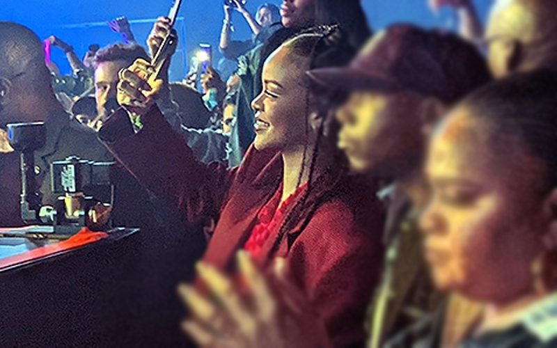 Rihanna Stands In Front Row At A$AP Rocky Concert