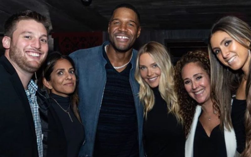 Michael Strahan Celebrates In Manhattan After New York Giants Retire His Jersey