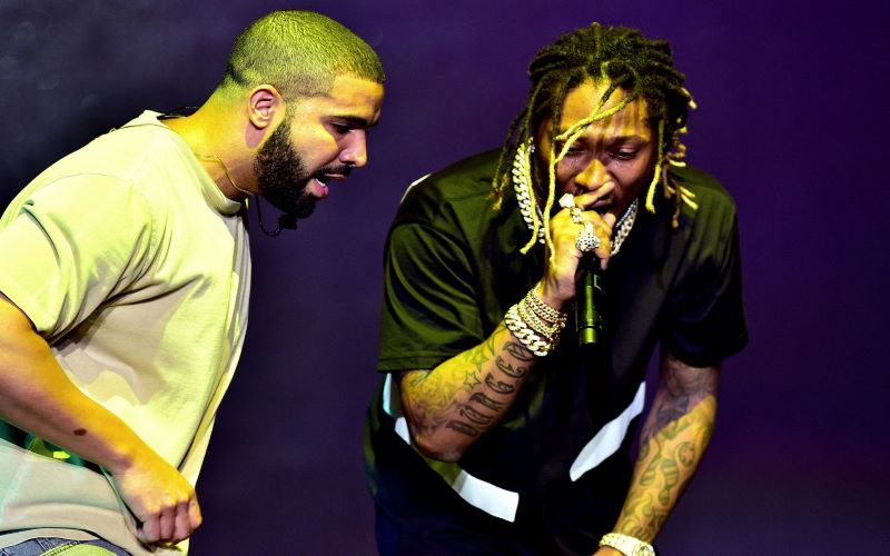 Drake & Future Perform At Celebrity Packed Super Bowl Party