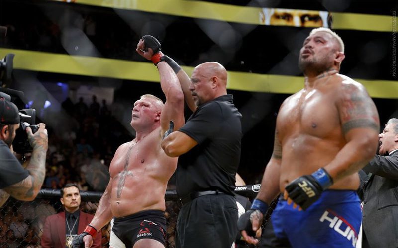 Mark Hunt Accuses Brock Lesnar Of Being Overweight Before UFC Fight